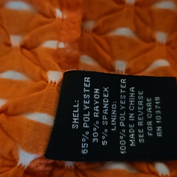 Womens Coral Color Knit Dress Size 16 - Picture 6 of 6